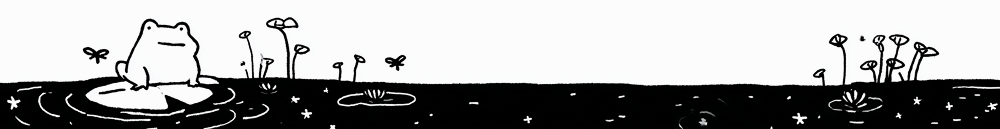 todd the frog resting peacefully — a playful reminder to stay calm